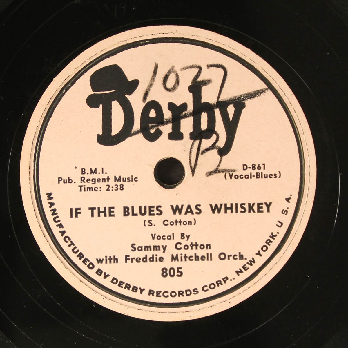 if the blues was whiskey / we're gonna' ball this mornin' by SAMMY COTTON