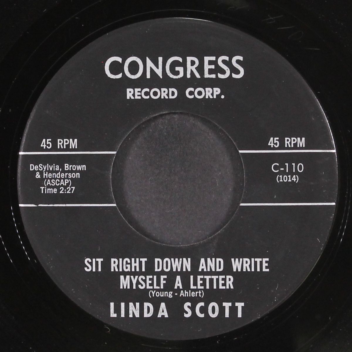 ain't that fun / sit right down and write myself a letter by LINDA SCOTT