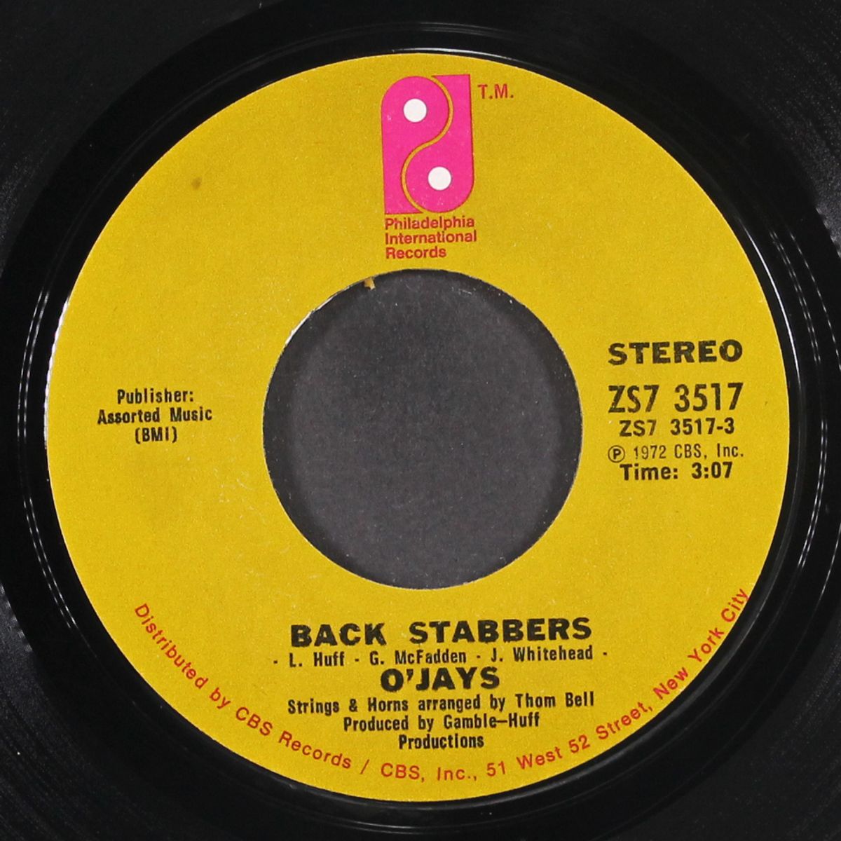 back stabbers / sunshine by O'JAYS