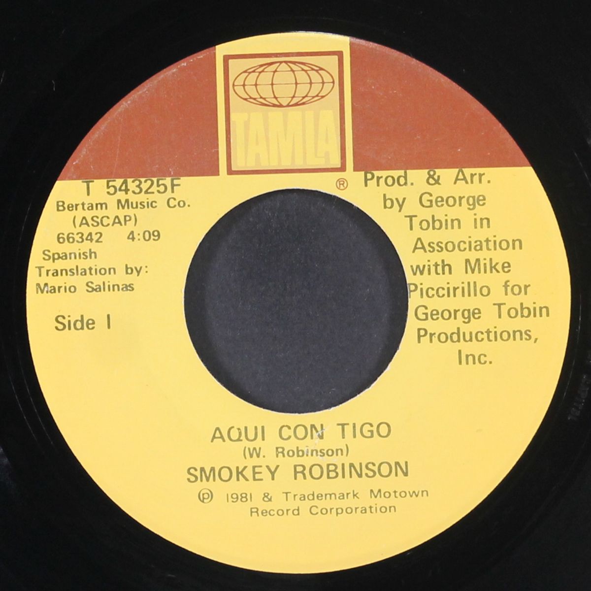 aqui con tigo / being with you by SMOKEY ROBINSON
