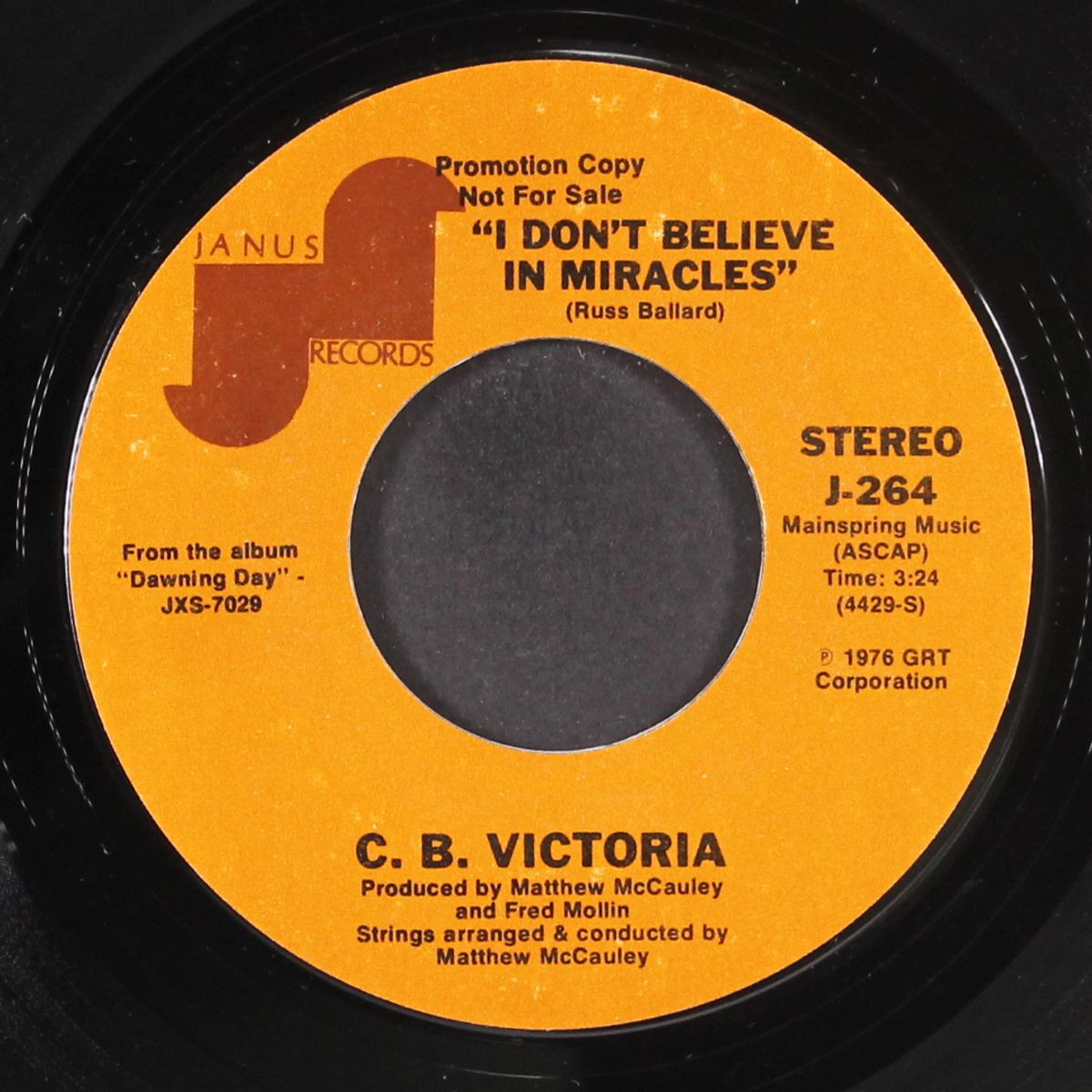 i don't believe in miracles / mono by C.B. VICTORIA