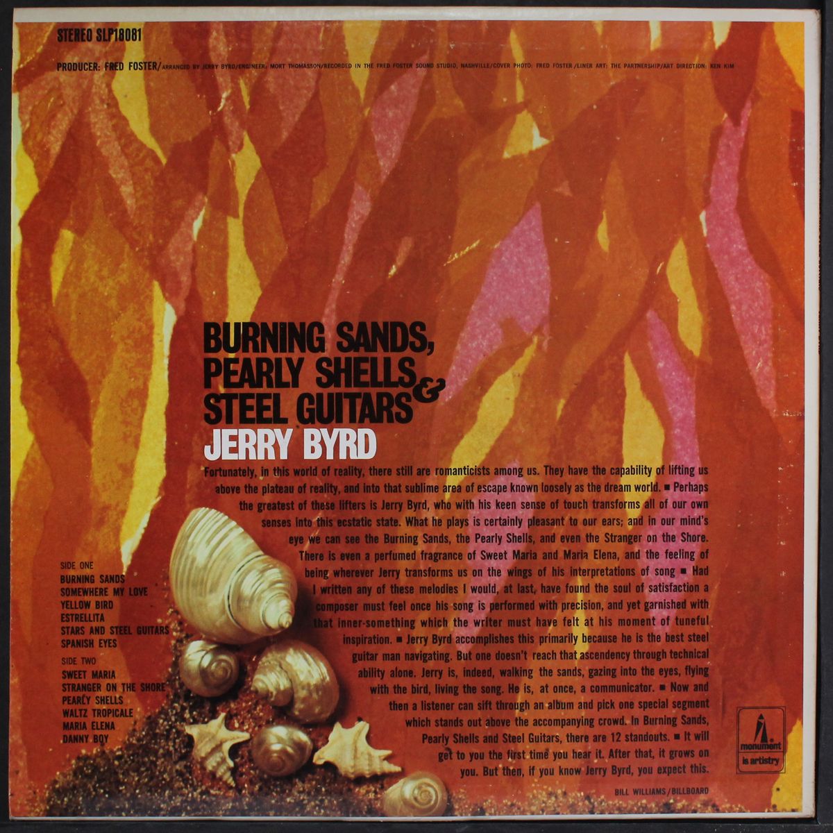 burning sands, pearly shells and steel guitars by JERRY BYRD