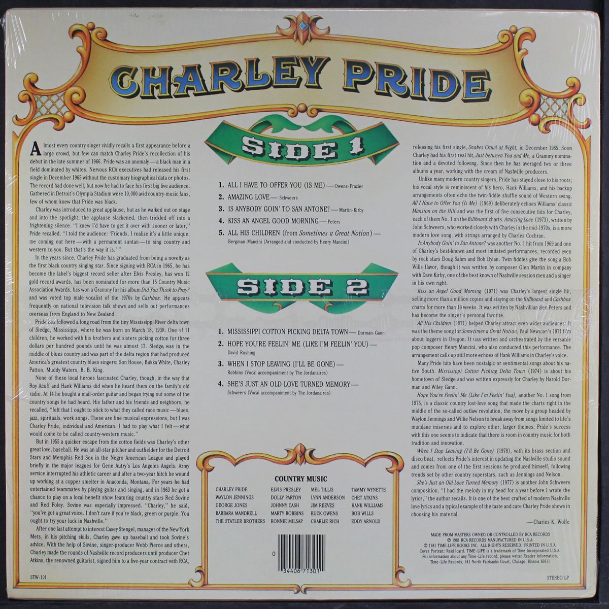 country music by CHARLEY PRIDE