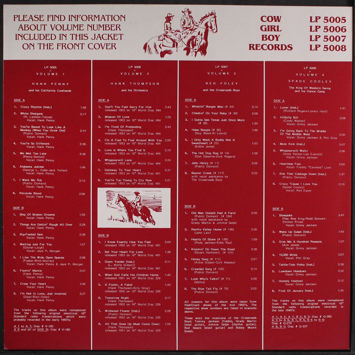country & western memory lane by SPADE COOLEY