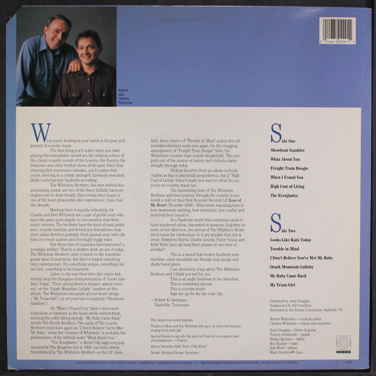 trouble ain't nothin' but the blues by WHITSTEIN BROTHERS