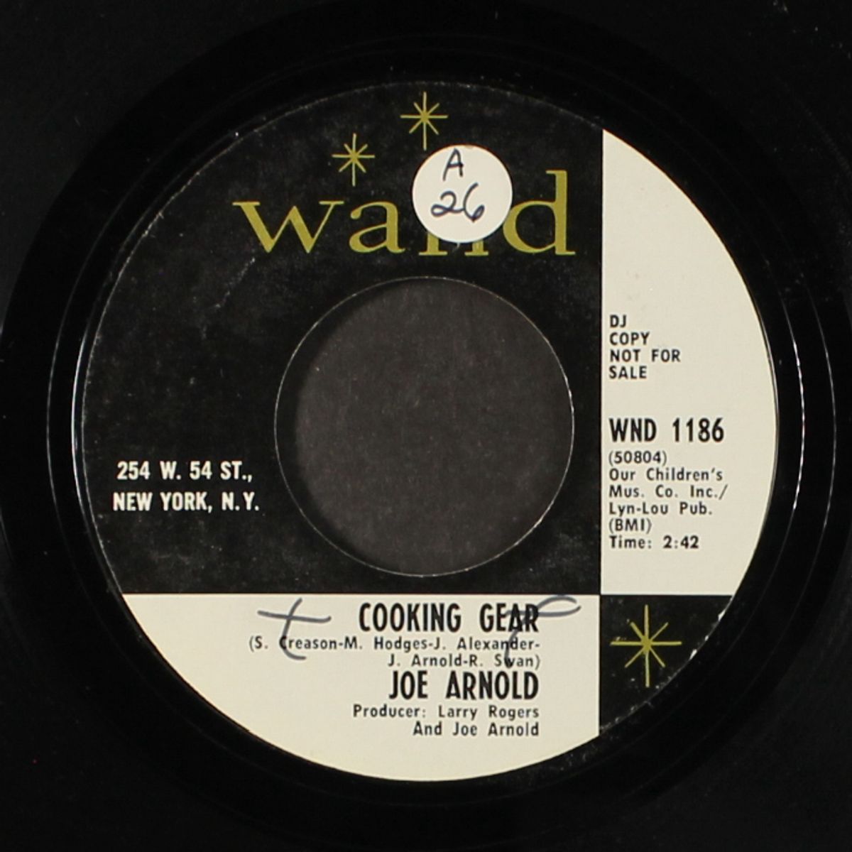 cooking gear / let it be me by JOE ARNOLD