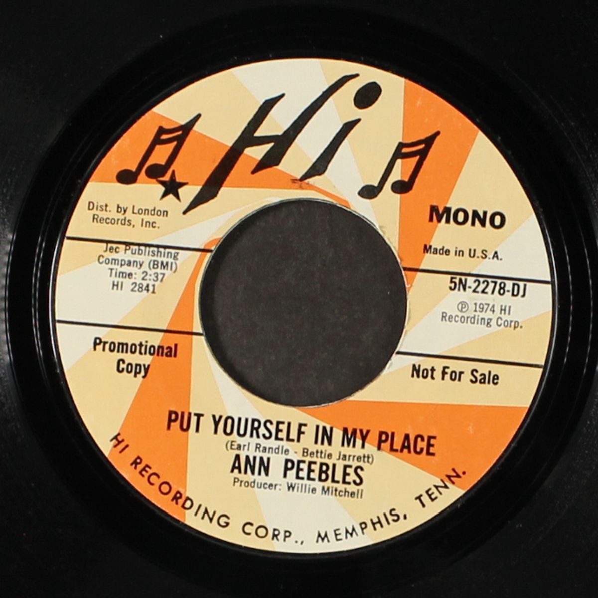 put yourself in my place / mono by ANN PEEBLES