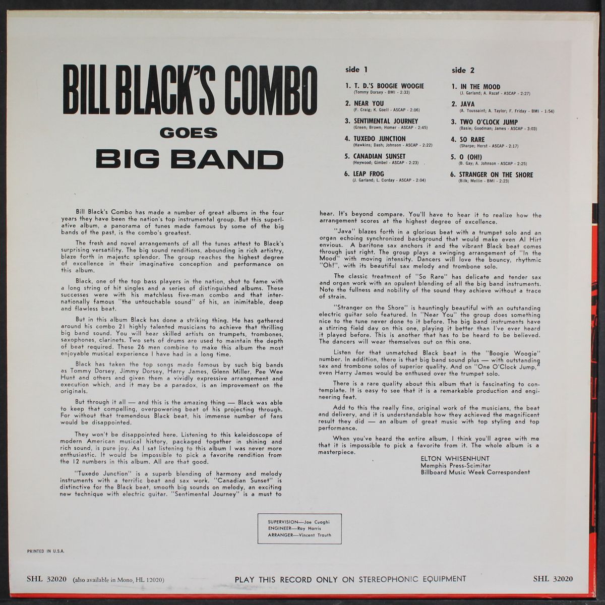 bill black's combo goes big band by BILL BLACK'S COMBO