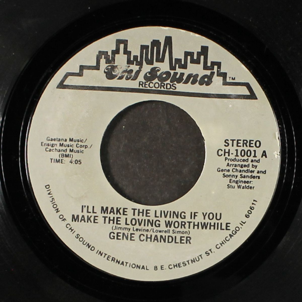 i'll make the living if you make the loving worthwhile / time is a thief by GENE CHANDLER