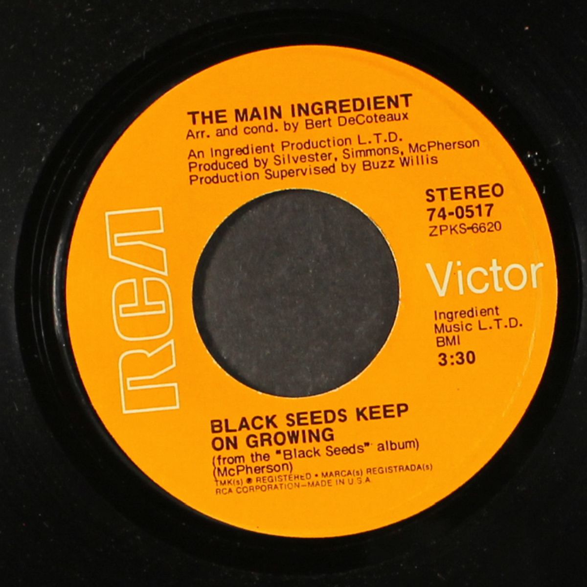baby change your mind / black seeds keep on growing by MAIN INGREDIENT