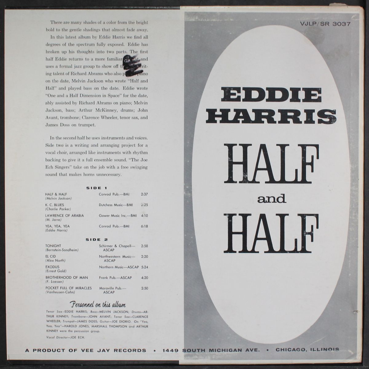 half and half by EDDIE HARRIS