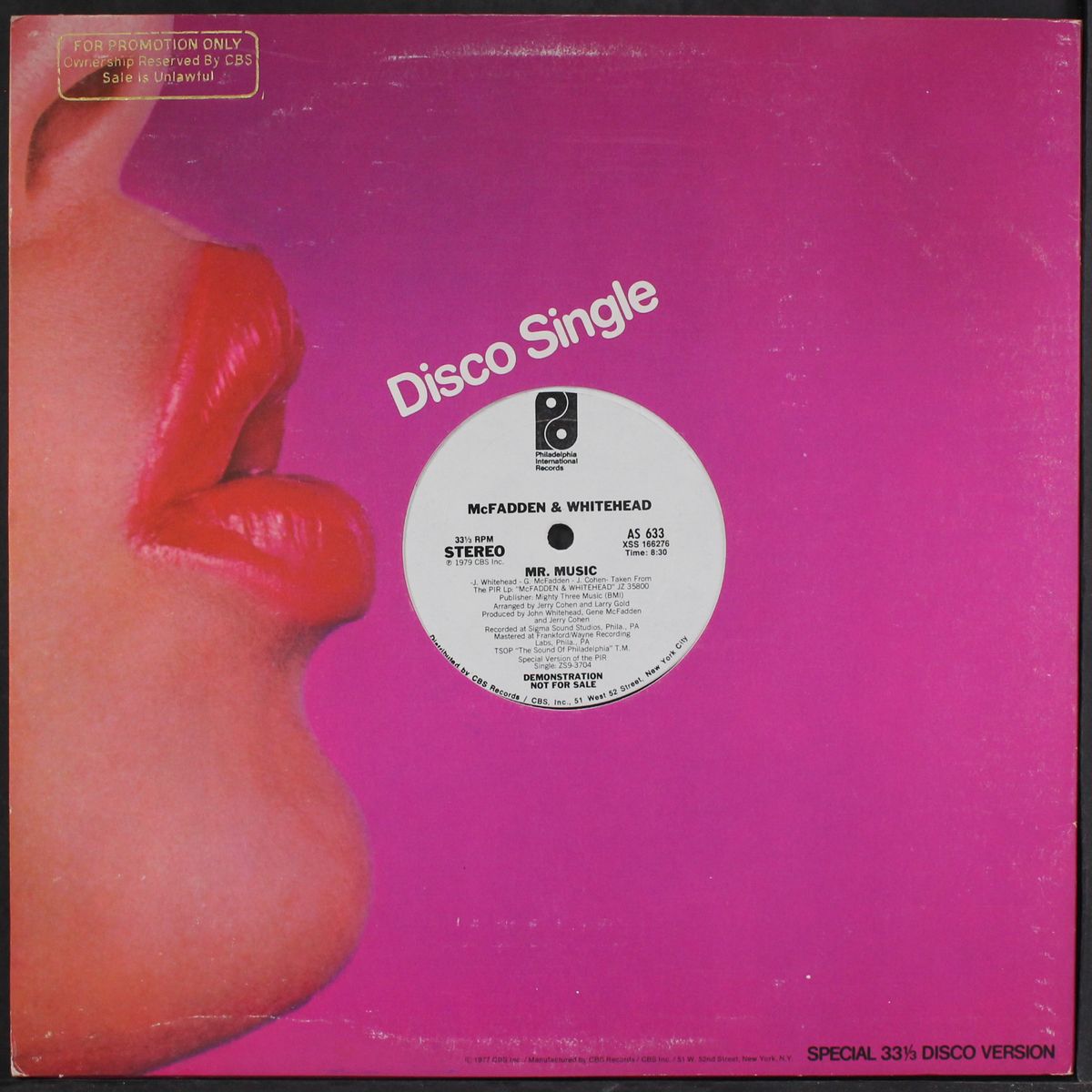 mr. music / do you want to dance by MCFADDEN & WHITEHEAD