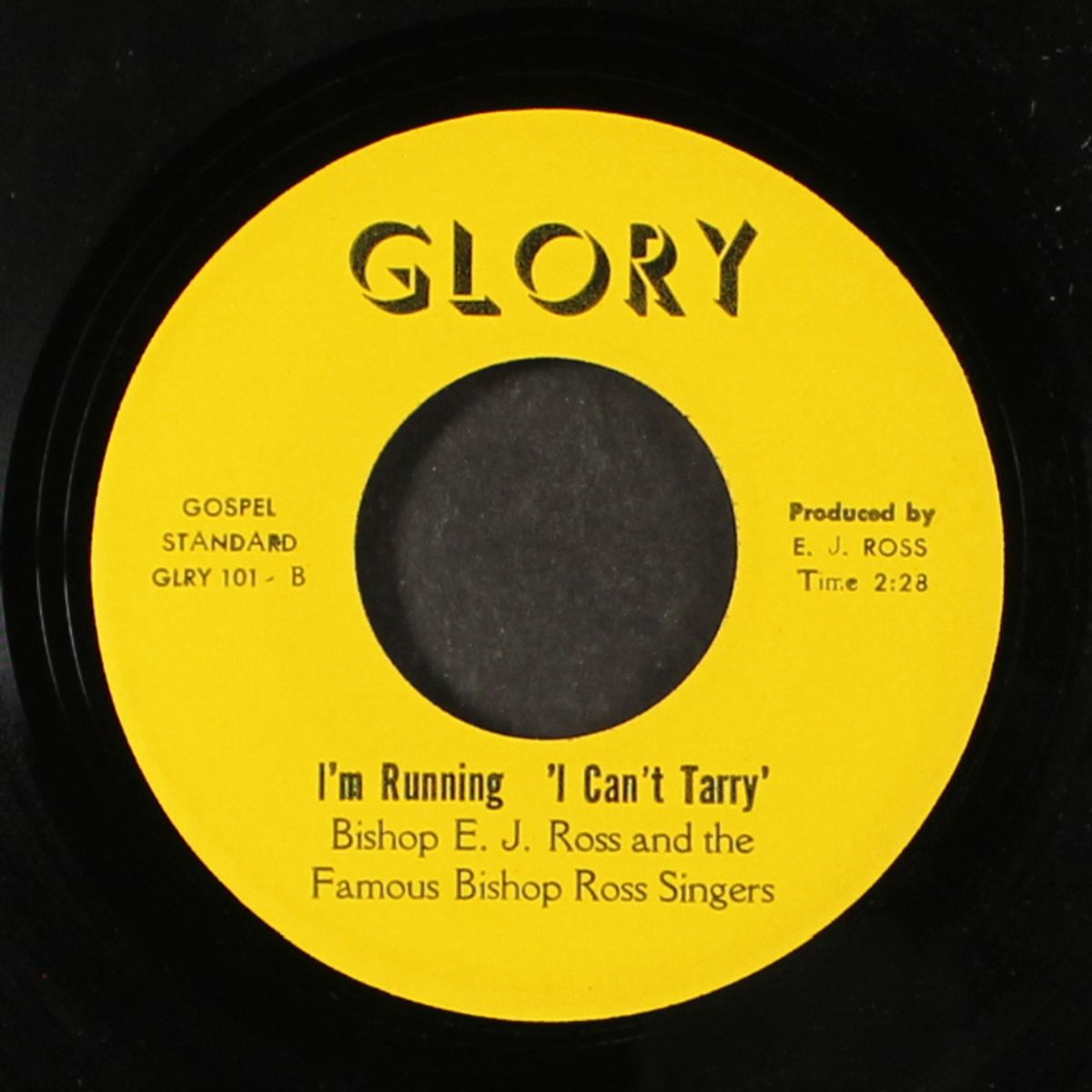 i'm running, i can't tarry / same by BISHOP E.J ROSS & FAMOUS BISHOP ROSS SINGERS