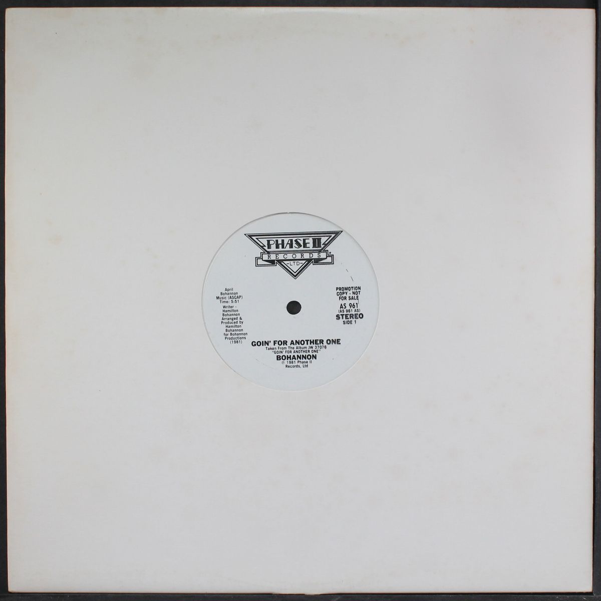 goin' for another one / the happy dance by BOHANNON