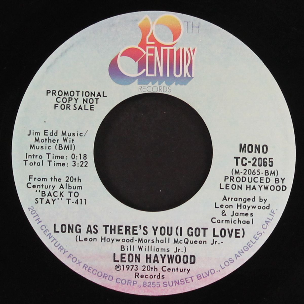 long as there's you (i got love) / mono by LEON HAYWOOD