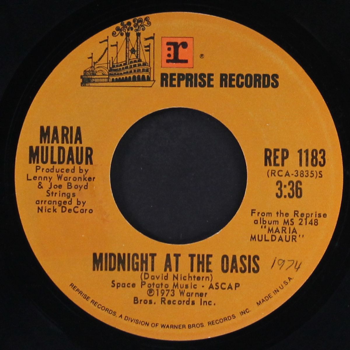 midnight at the oasis / any old time by MARIA MULDUAR