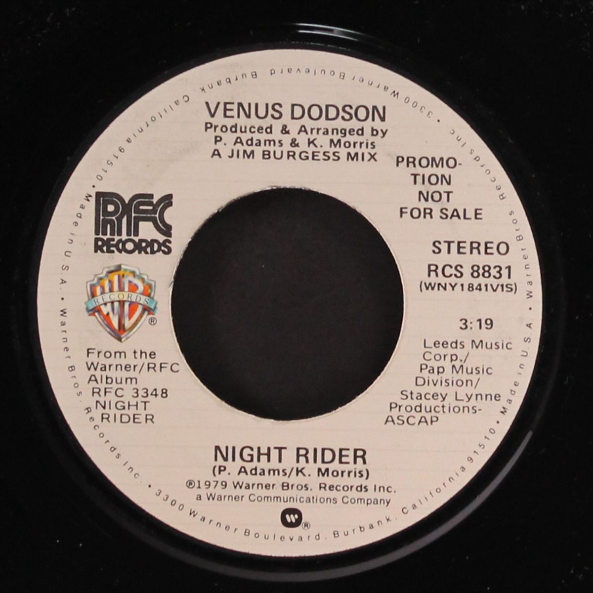 night rider / same by VENUS DODSON