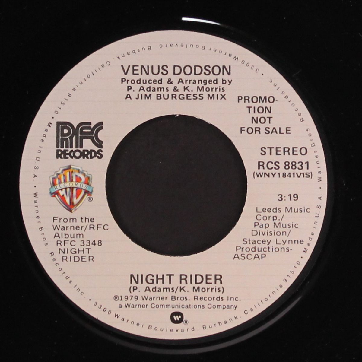night rider / same by VENUS DODSON