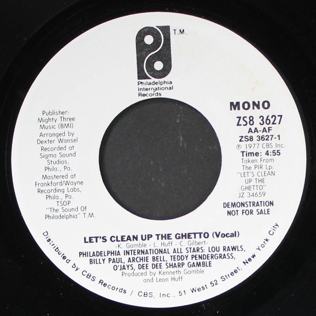 let's clean up the ghetto / mono by PHILADELPHIA INTERNATIONAL ALL STARS