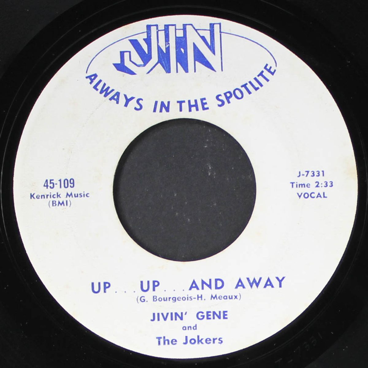 up...up...and away / going out with the tide by JIVIN' GENE & JOKERS