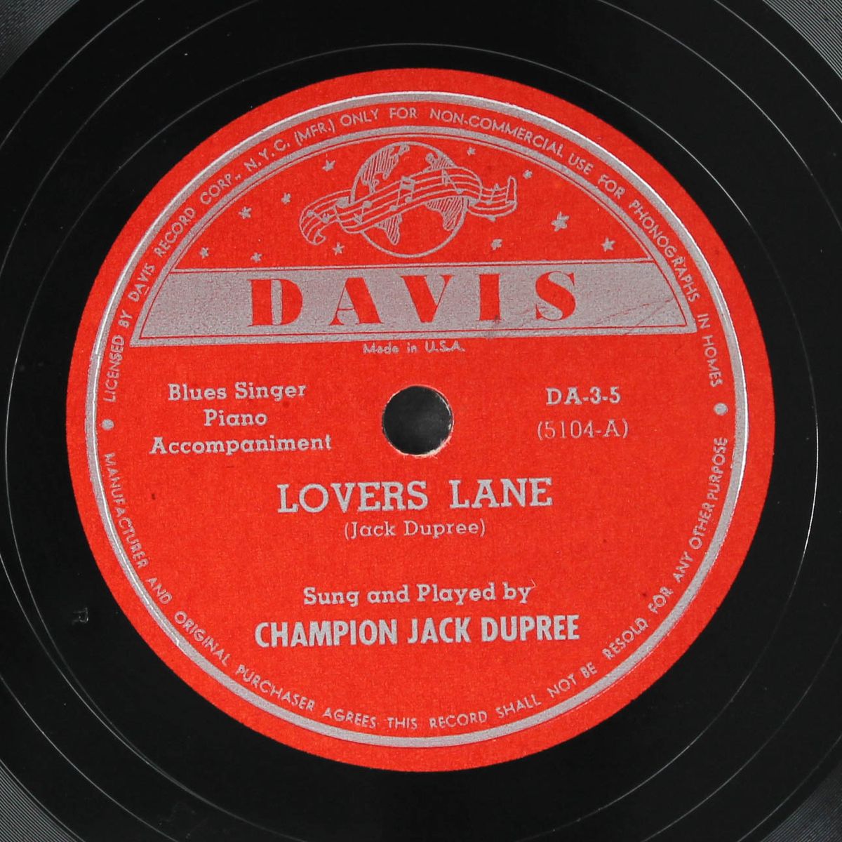 black wolf / lovers lane by CHAMPION JACK DUPREE