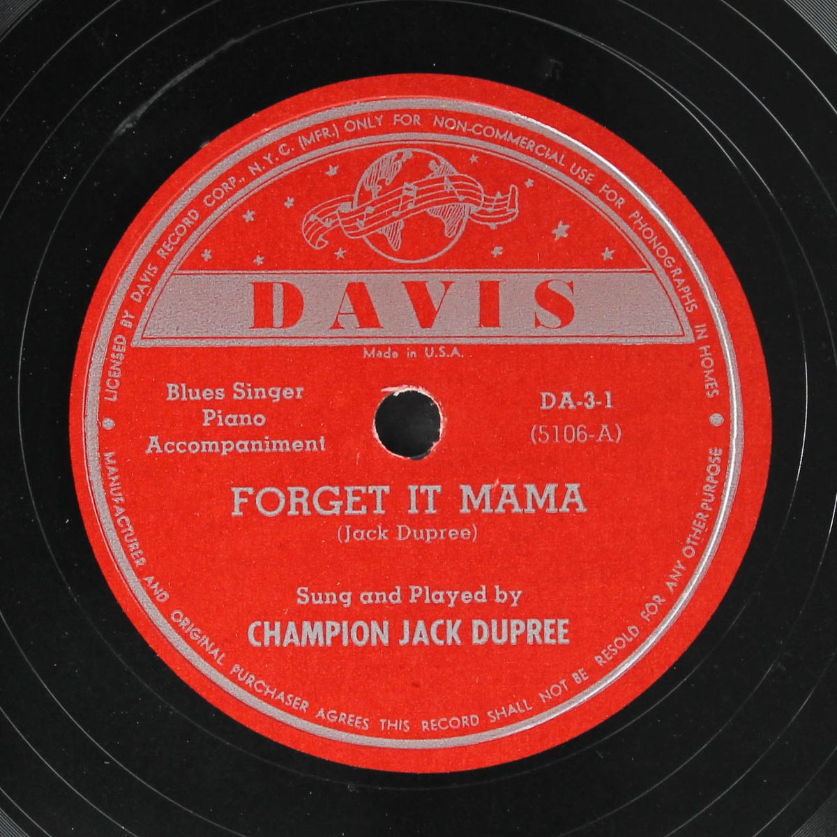 forget it mama / you've been drunk by CHAMPION JACK DUPREE
