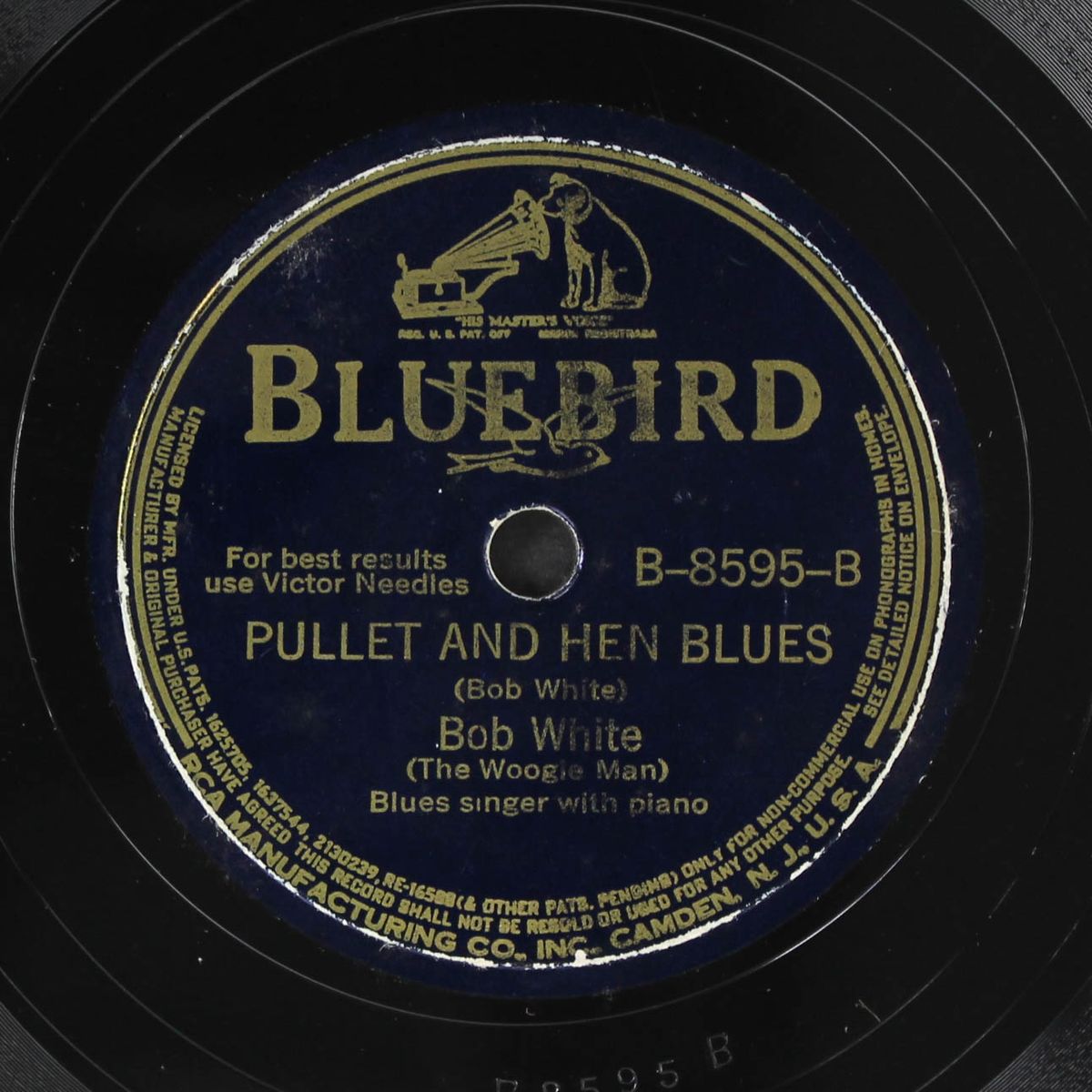 i'm the woogie man / pullet & hen blues by BOB WHITE