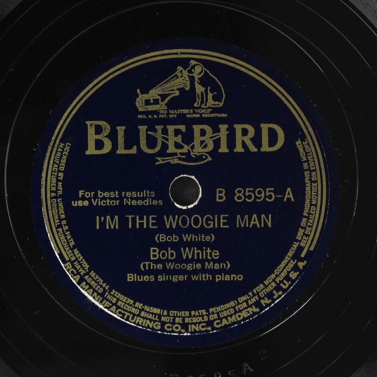 i'm the woogie man / pullet & hen blues by BOB WHITE