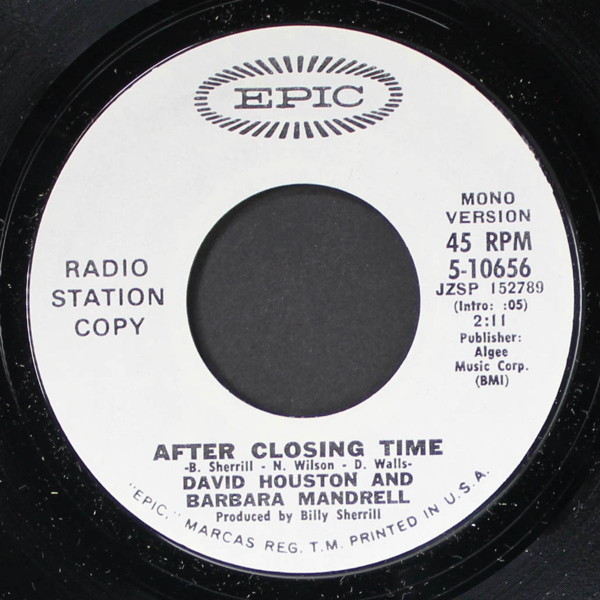 after closing time by DAVID HOUSTON & BARBARA MANDRELL