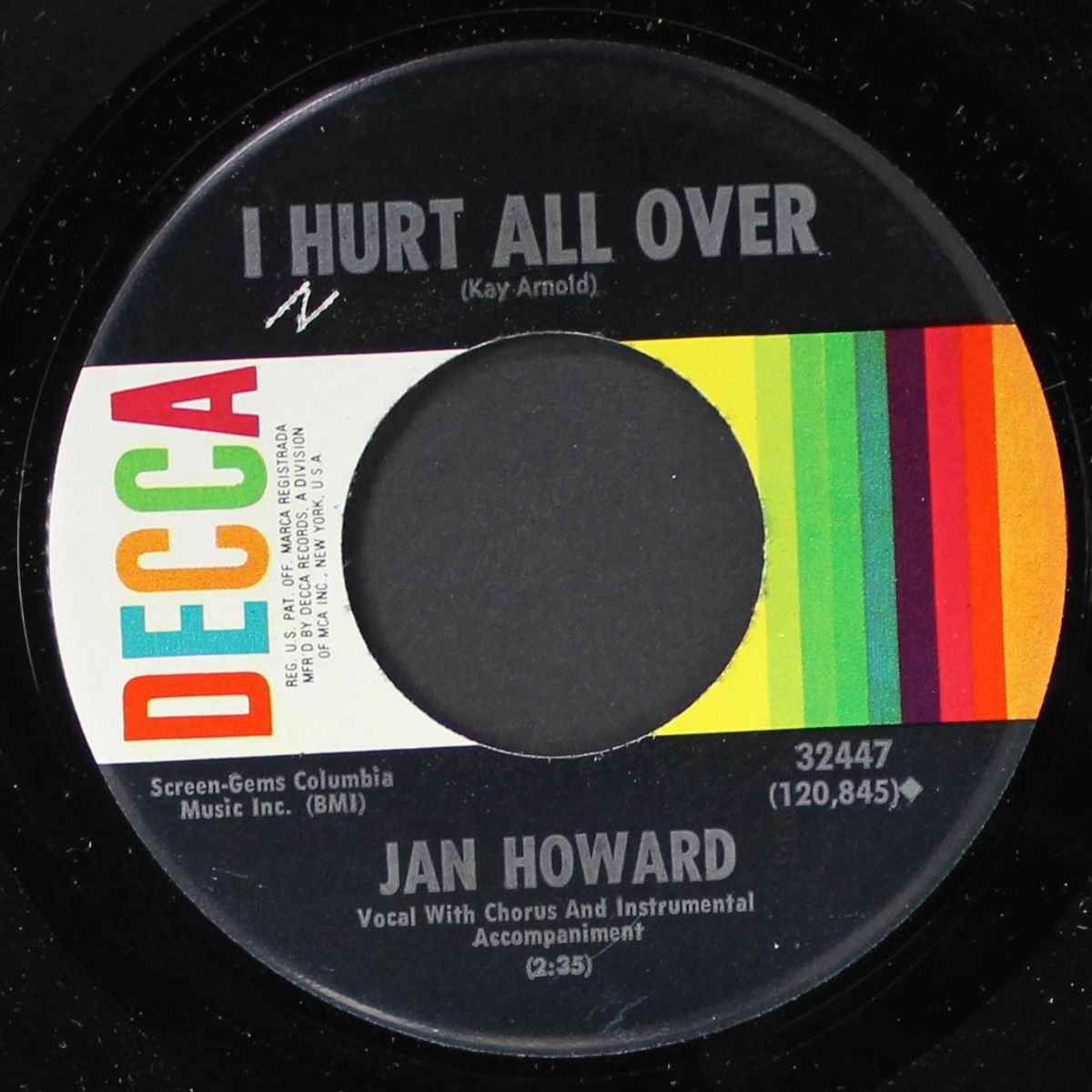 i hurt all over / when we tried by JAN HOWARD