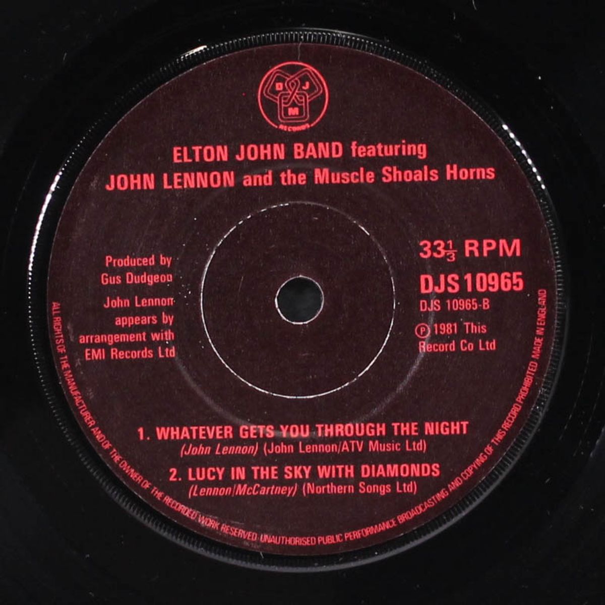 i saw her standing there / whatever gets you thru the night +1 by ELTON JOHN & JOHN LENNON