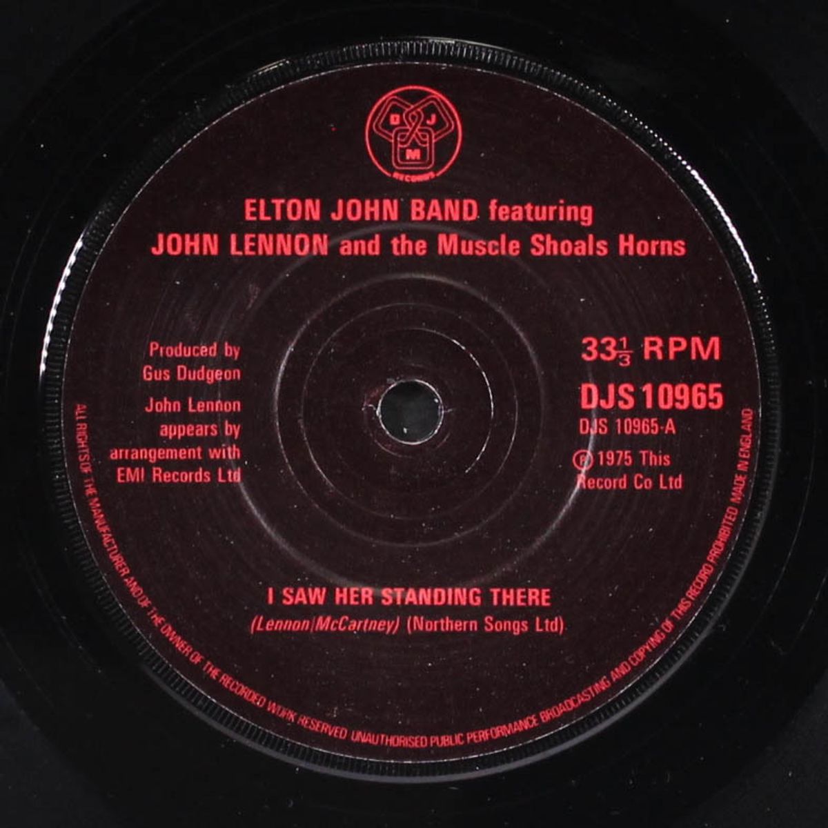 i saw her standing there / whatever gets you thru the night +1 by ELTON JOHN & JOHN LENNON