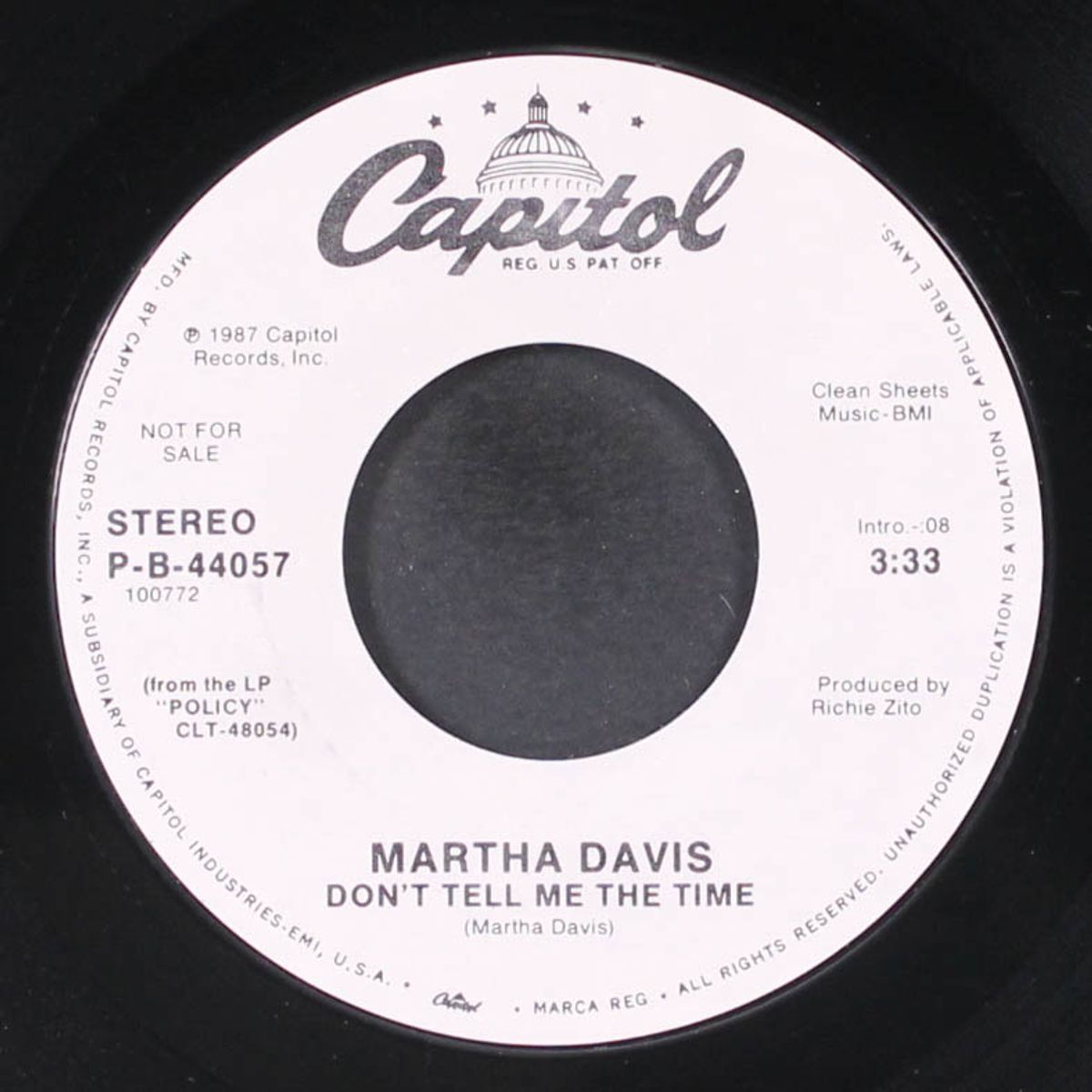 don't tell me the time by MARTHA DAVIS
