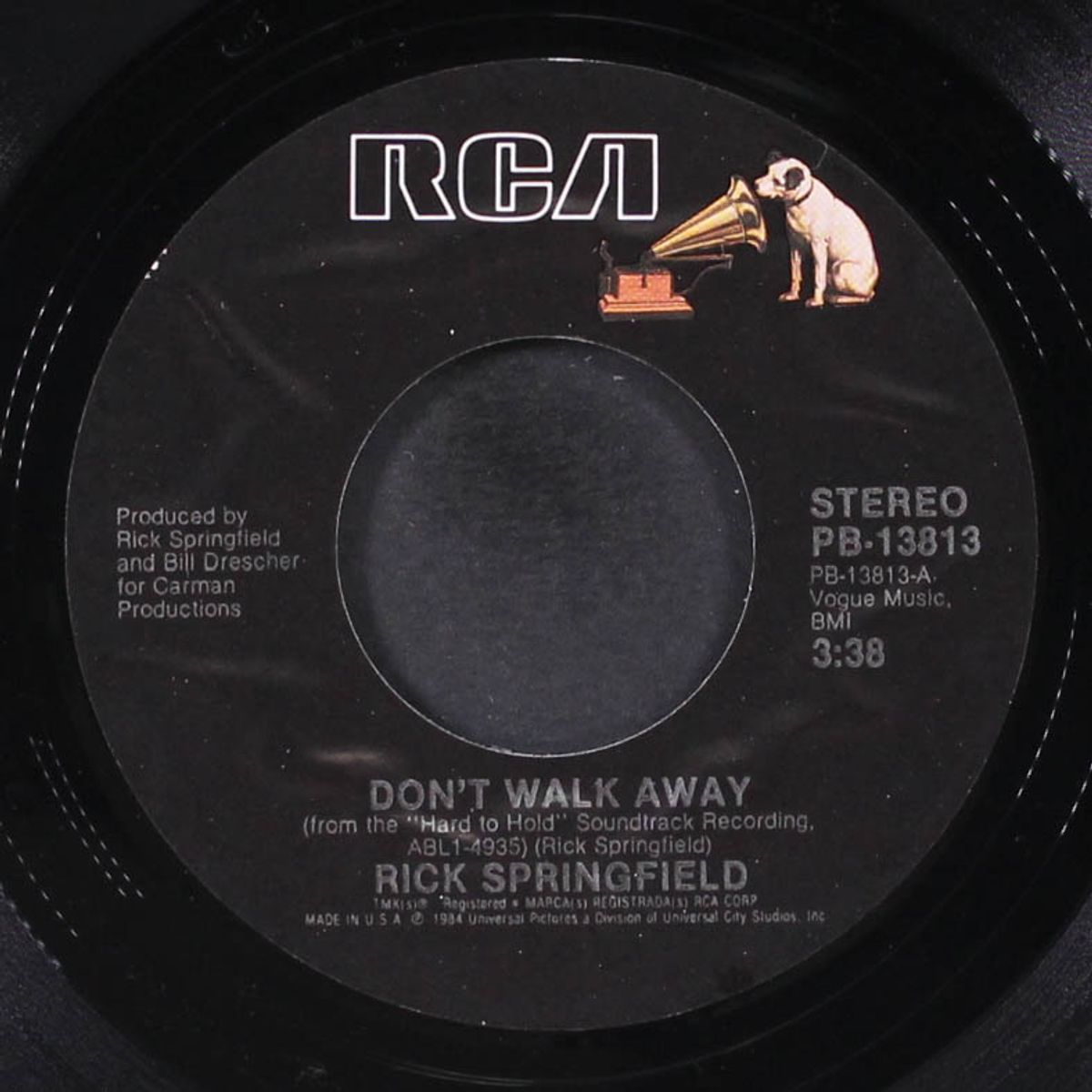 don't walk away / s.f.o. by RICK SPRINGFIELD