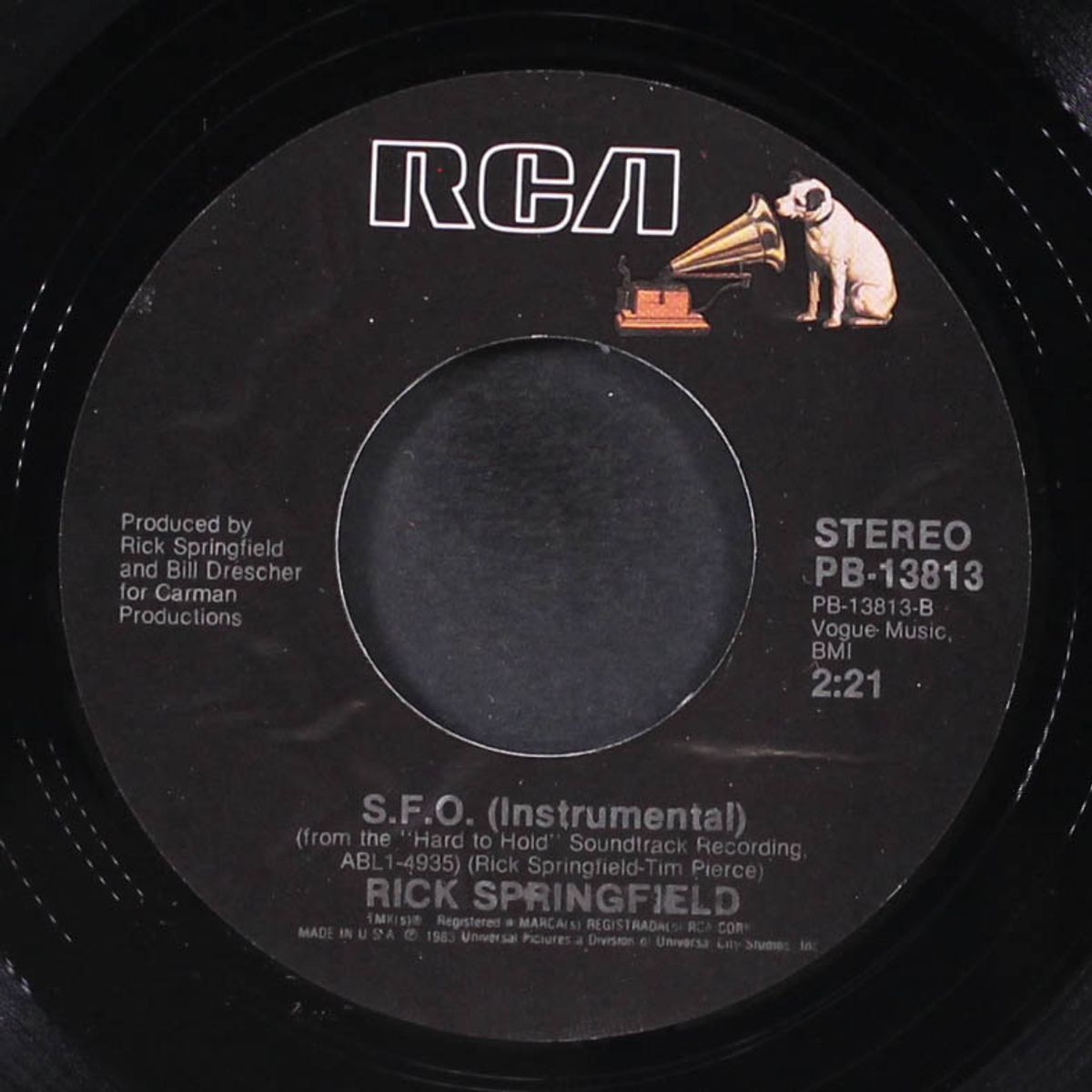 don't walk away / s.f.o. by RICK SPRINGFIELD