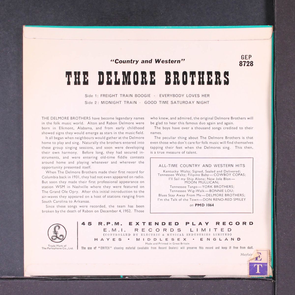 country and western by DELMORE BROTHERS