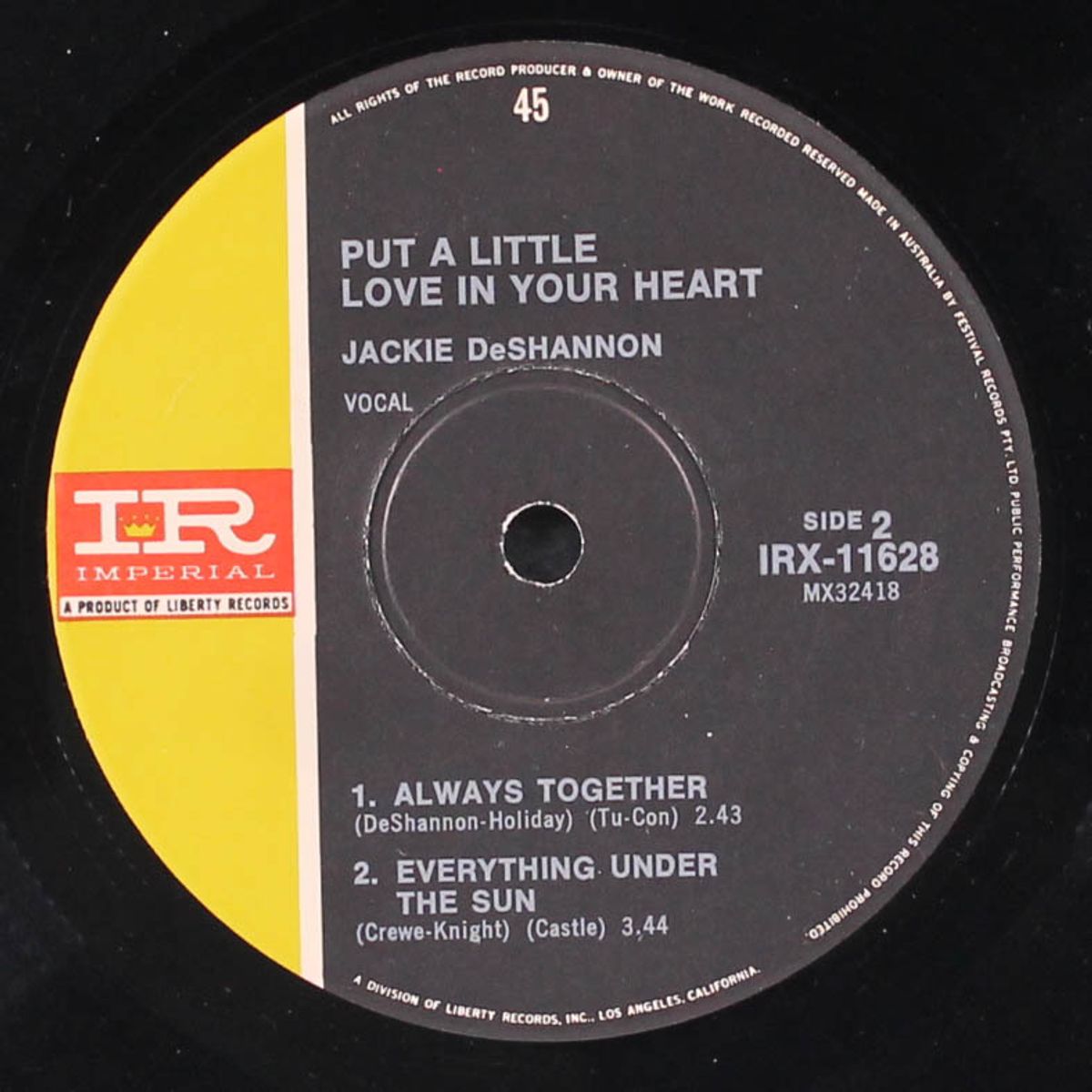 put a little love in your heart by JACKIE DE SHANNON