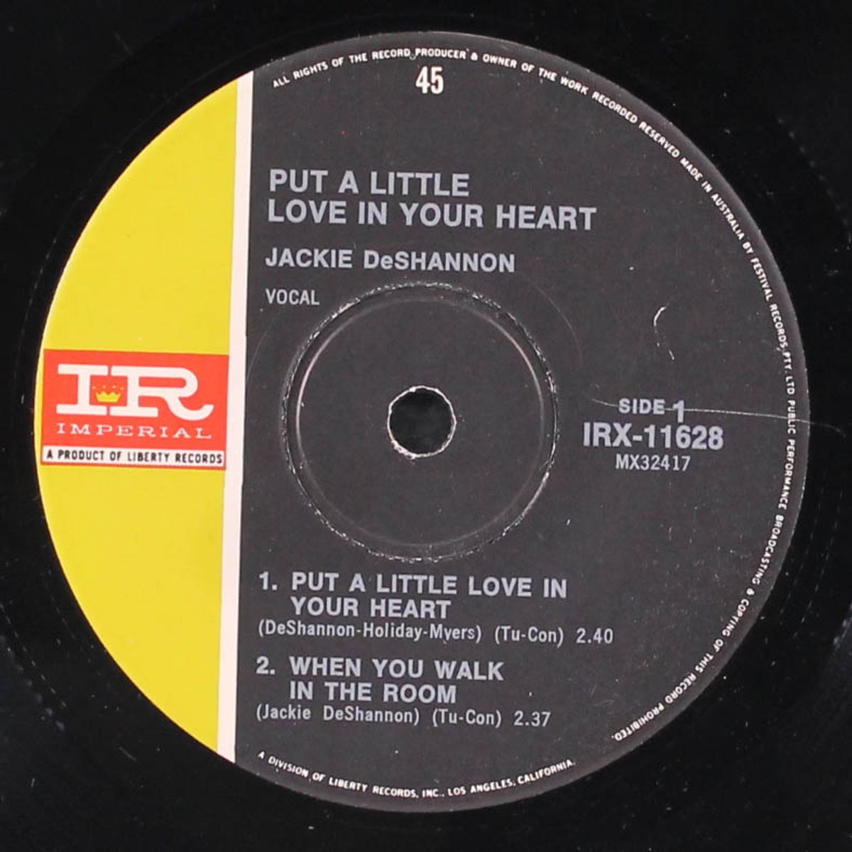 put a little love in your heart by JACKIE DE SHANNON