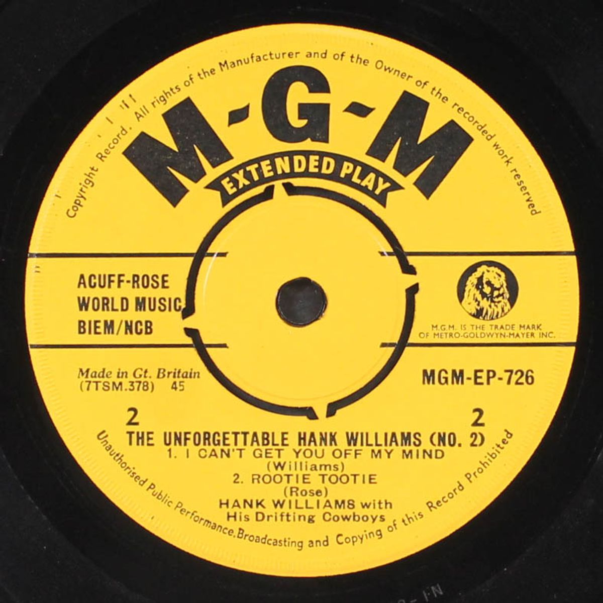 the unforgettable hank williams (no. 2) by HANK WILLIAMS