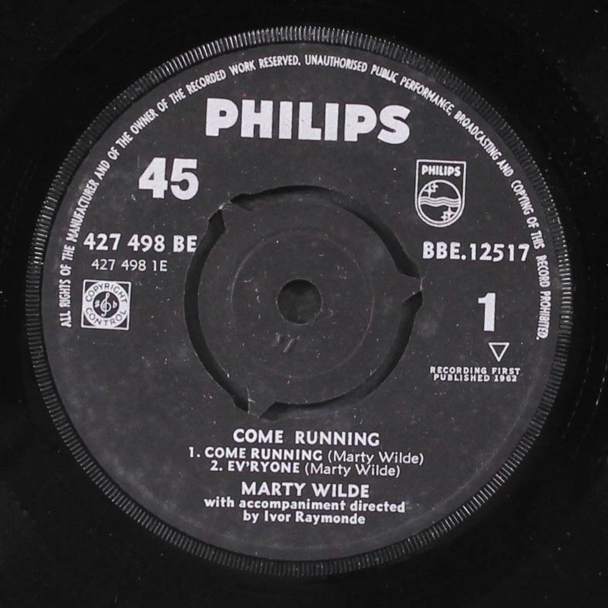 come running by MARTY WILDE