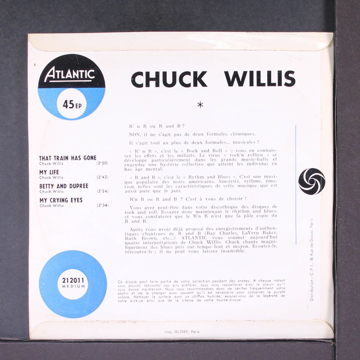 chantez et dansez le blues avec chuck willis by CHUCK WILLIS