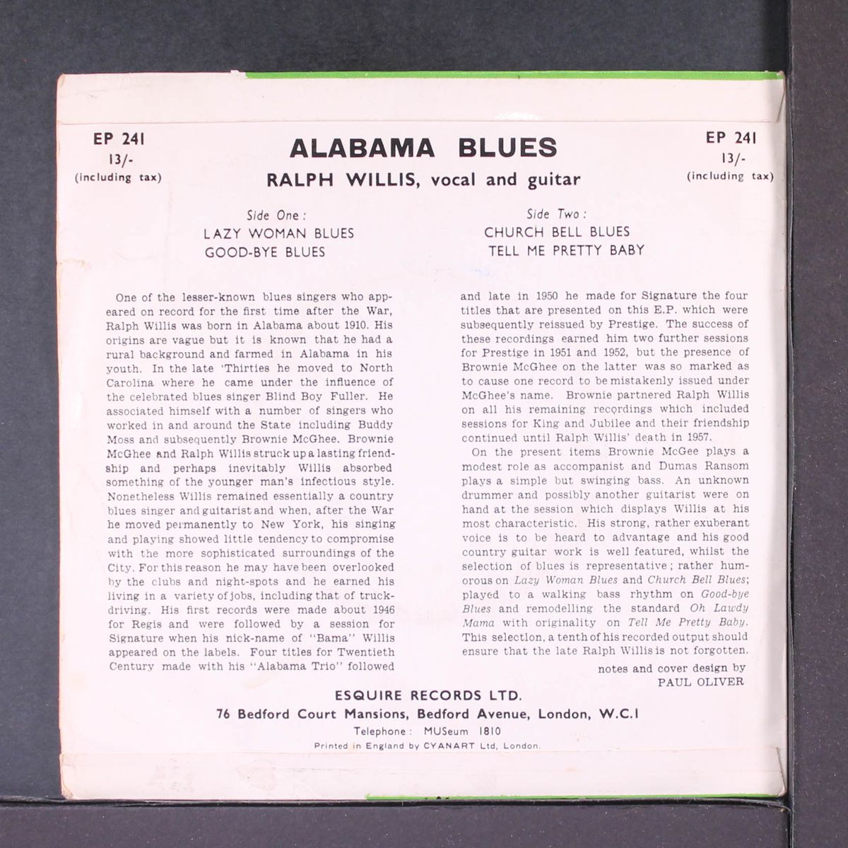 alabama blues by RALPH WILLIS