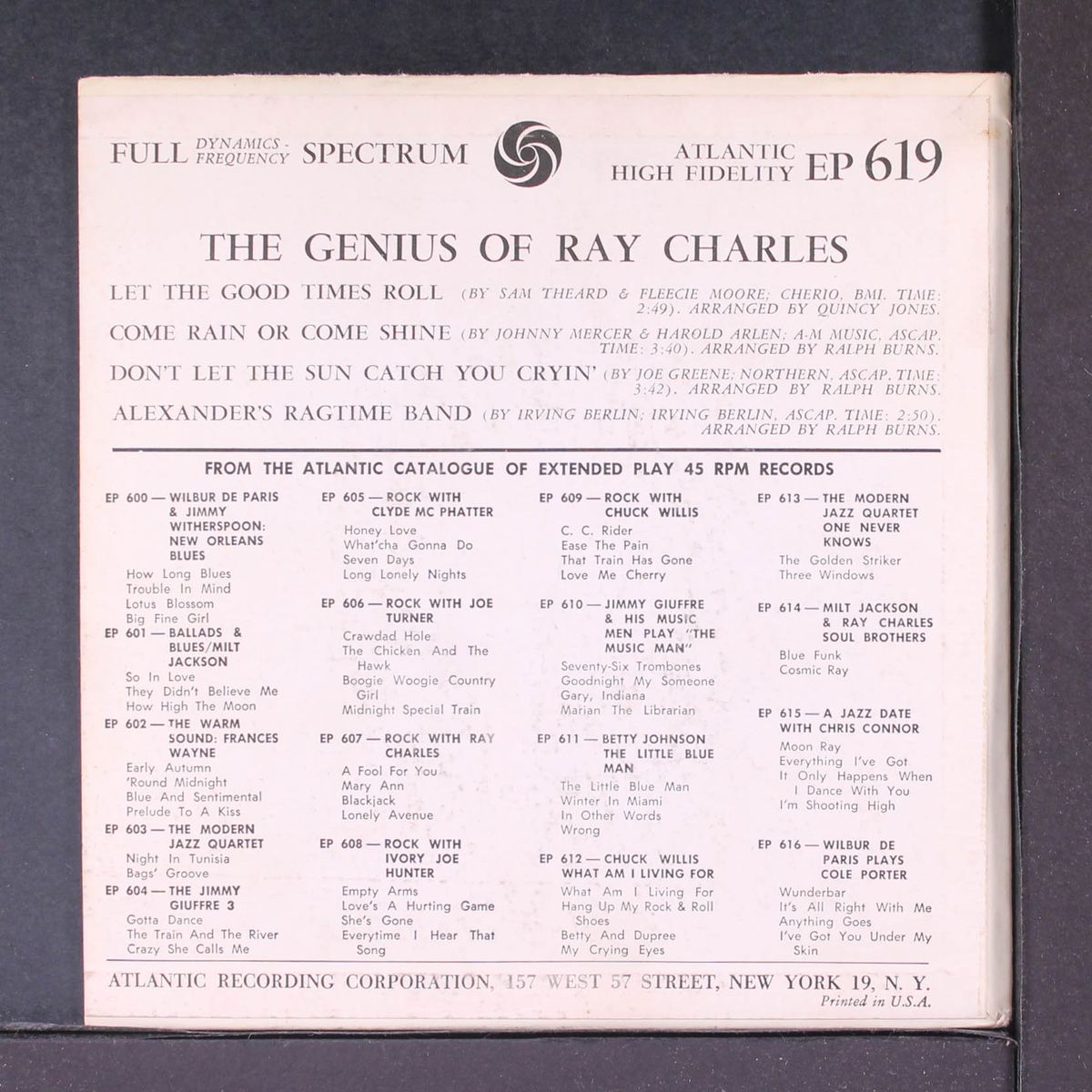 the genius of ray charles vol. 1 by RAY CHARLES