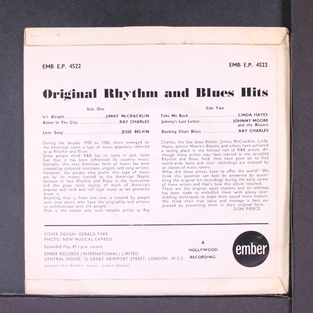 original rhythm & blues hits by VARIOUS