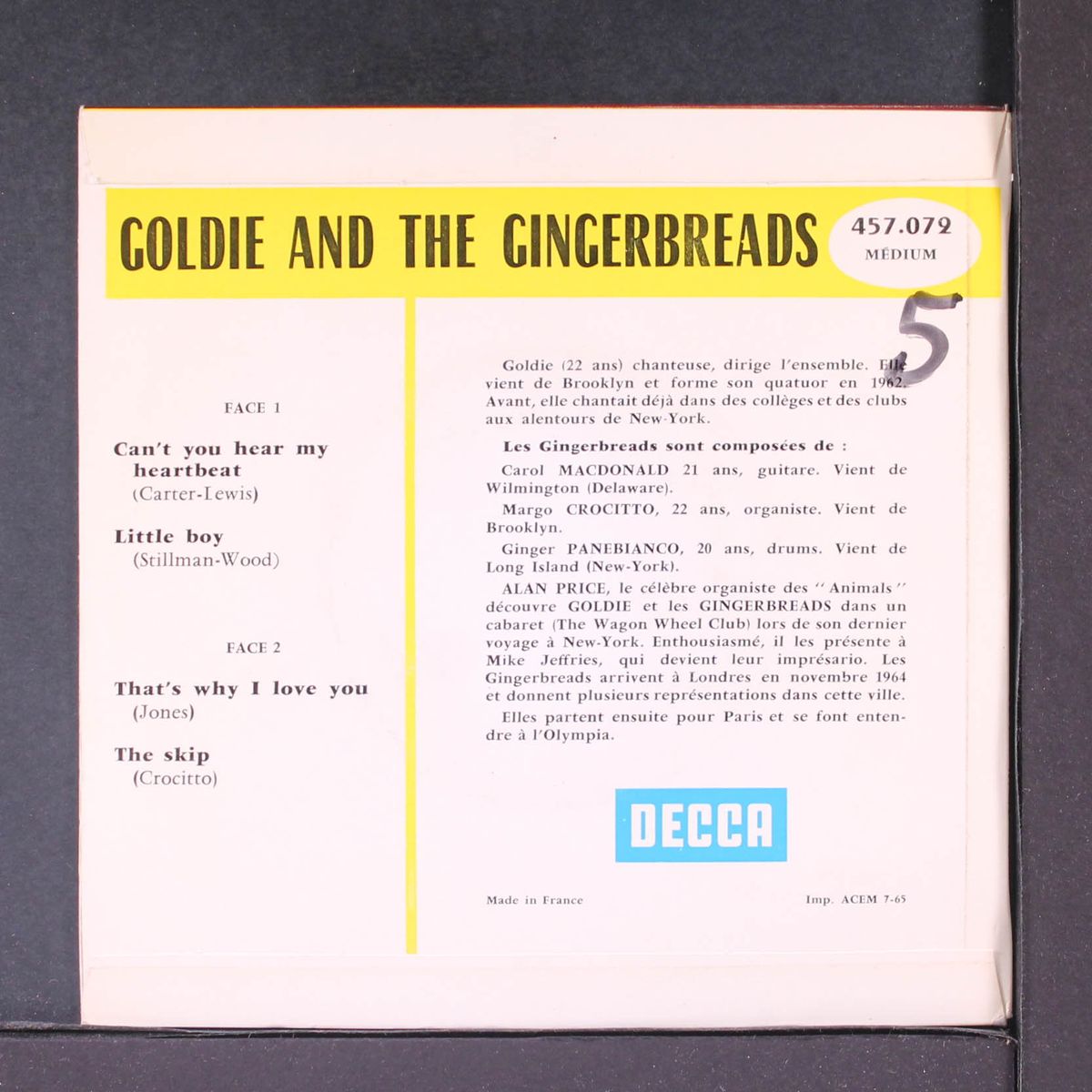 can't you hear my heartbeat by GOLDIE & GINGERBREADS