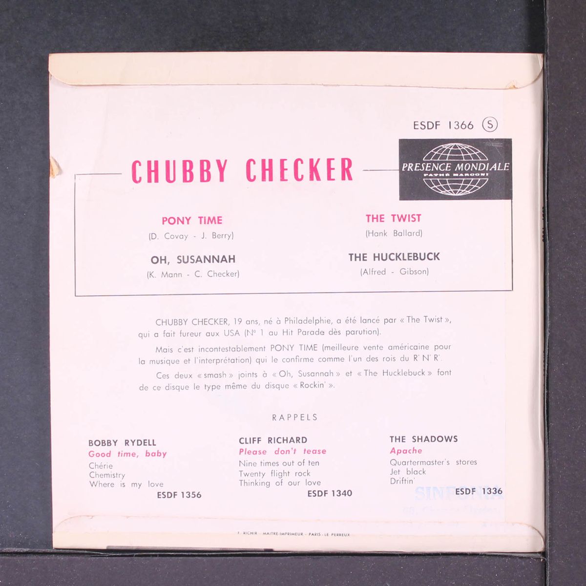 rock with chubby checker by CHUBBY CHECKER