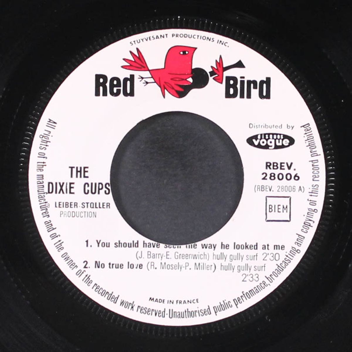 you should have seen the way he looked at me by DIXIE CUPS