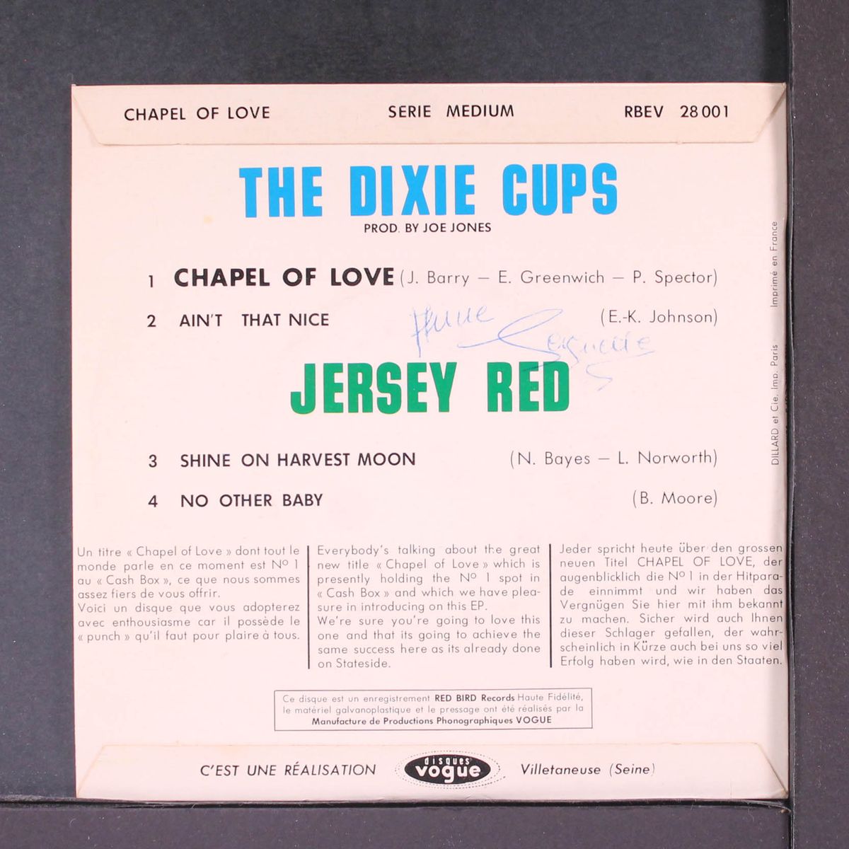 chapel of love by DIXIE CUPS
