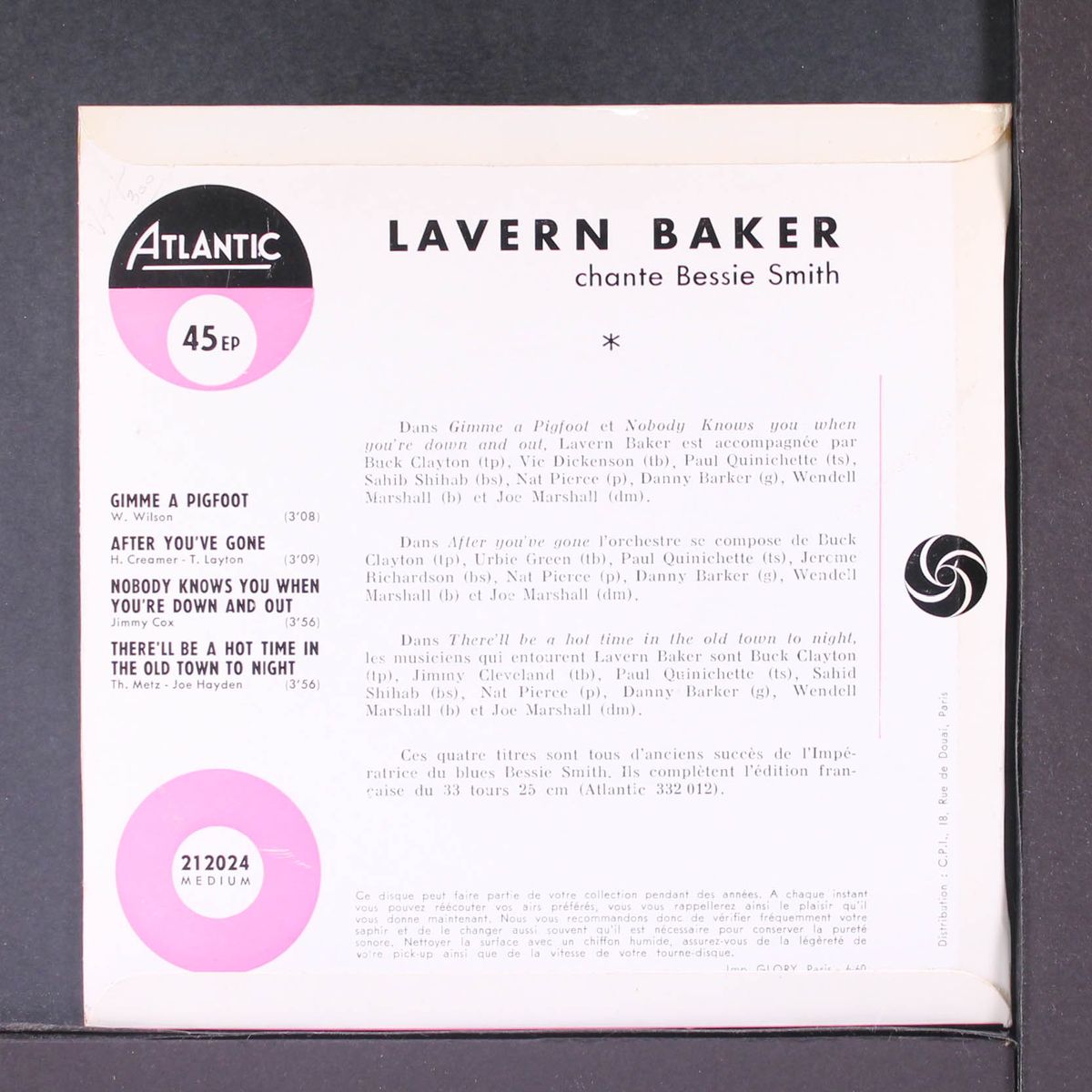 chante bessie smith by LAVERN BAKER