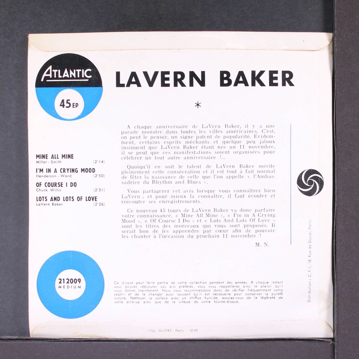 mine all mine by LAVERN BAKER
